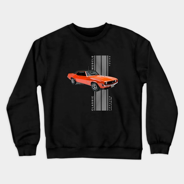 Camaro SS 396 Classic American Muscle Cars Vintage Crewneck Sweatshirt by Jose Luiz Filho